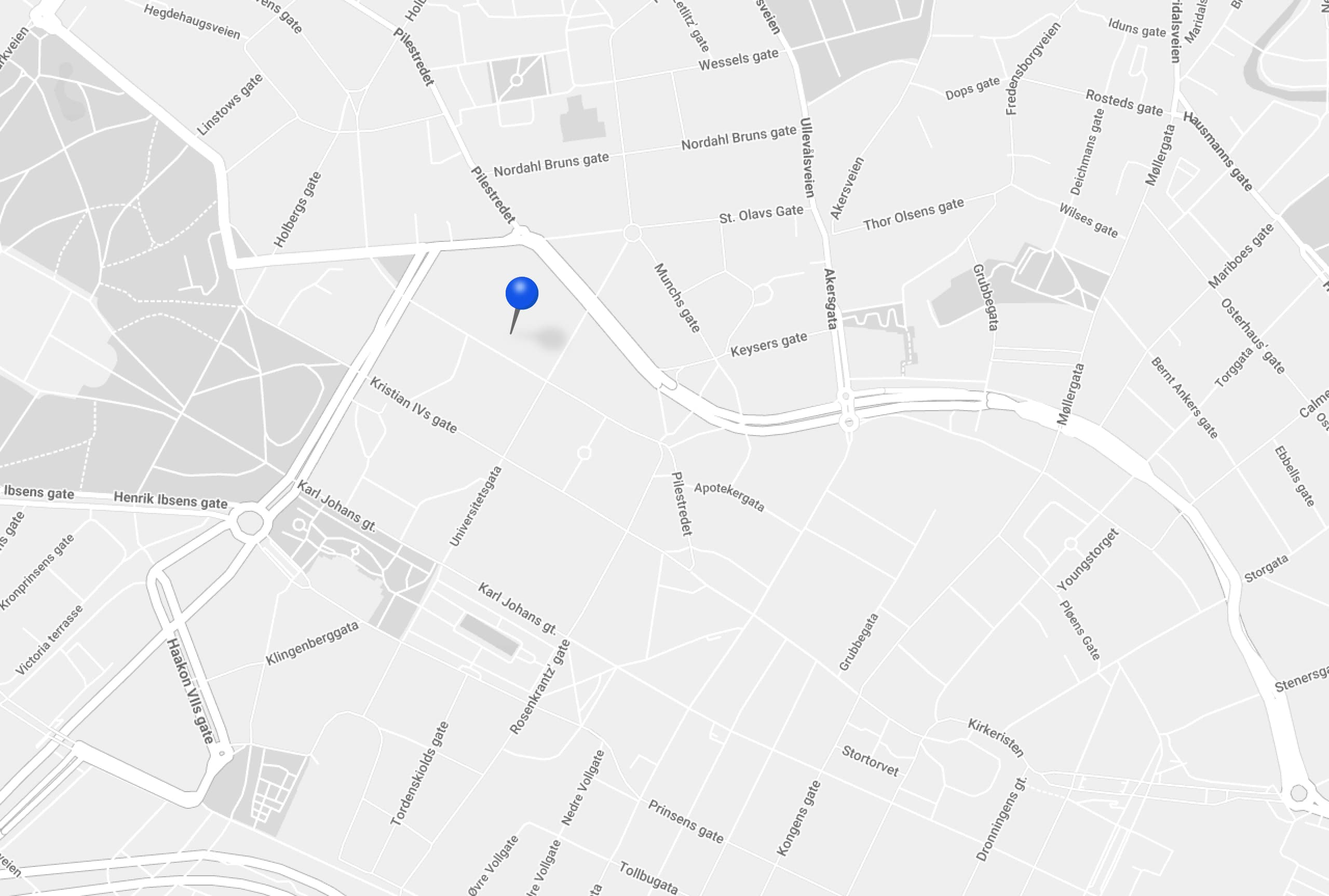 Map showing the BookBuild office in Oslo