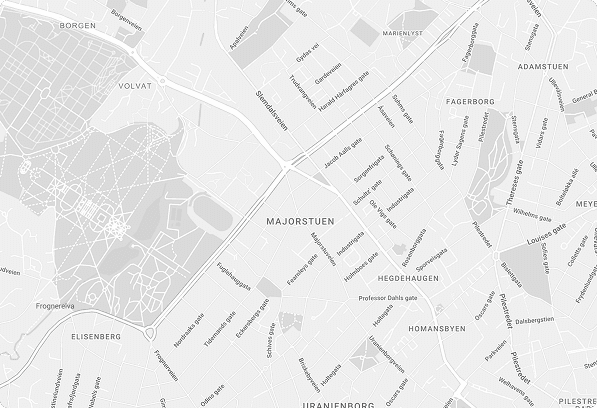 Map showing the BookBuild office in Oslo